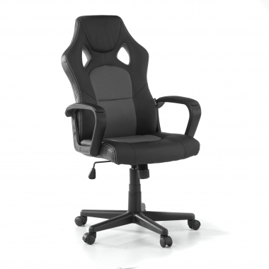 gaming stuhl grau montmelo kunstleder feste armlehnen 1