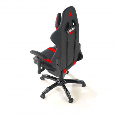 gaming stuhl rot spider kunstleder bewegliche armlehnen lumbal und nackenkissen kopfstutze 9