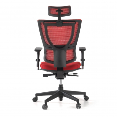 ergonomischer burostuhl rot energy netzstoff 1d verstellbare armlehnen doppelte lordosenstutze 7