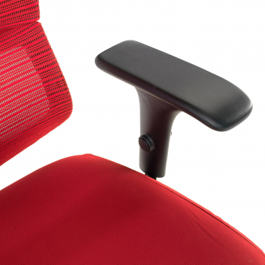 ergonomischer burostuhl rot energy netzstoff 1d verstellbare armlehnen doppelte lordosenstutze 8