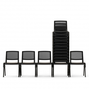 konferenzstuhl schwarz shield netzstoff ohne armlehnen 11