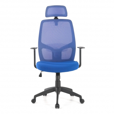 burostuhl blau argos netzstoff feste armlehnen kopfstutze 3