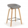 Barhocker Helsinki im skandinavischen Stil mit Holzbeinen