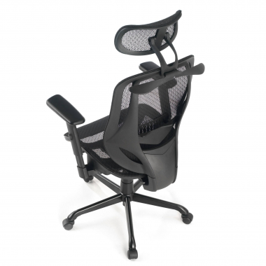 ergonomischer burostuhl schwarz locktech netzstoff 1d verstellbare armlehnen lordosenstutze kopfstutze 10