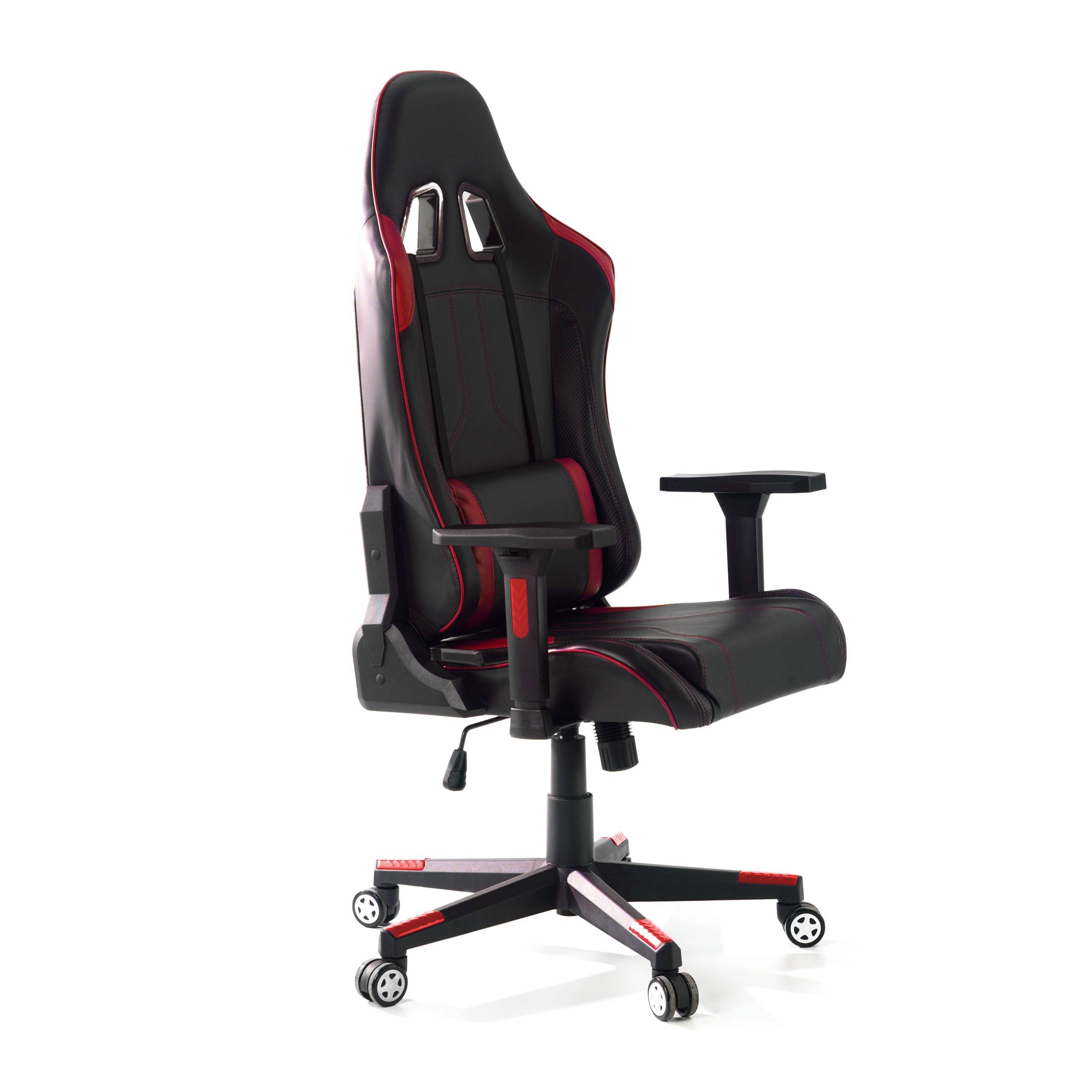 Gamer Stuhl Helix, Lordosenstütze, verstellbare Rücklehne