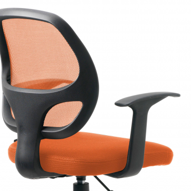gunstiger burostuhl orange one netzstoff feste armlehnen 4