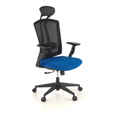 ergonomischer burostuhl blau ridley netzstoff 3d verstellbare armlehnen lordosenstutze kopfstutze 1