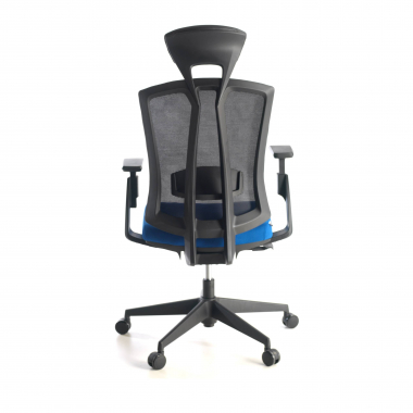 ergonomischer burostuhl blau ridley netzstoff 3d verstellbare armlehnen lordosenstutze kopfstutze 7