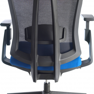 ergonomischer burostuhl blau ridley netzstoff 3d verstellbare armlehnen lordosenstutze kopfstutze 6