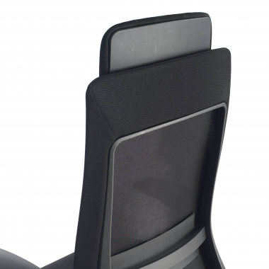 ergonomischer burostuhl schwarz schwarze struktur stoff 3d verstellbare armlehnen 5