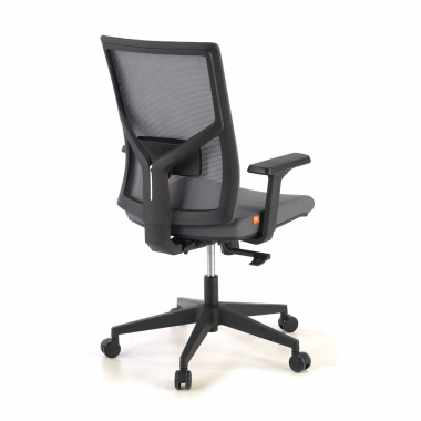 ergonomischer burostuhl grau schwarze struktur kopfstutze netzstoff 1d verstellbare armlehnen lordosenstutze 7