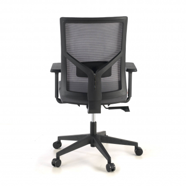 ergonomischer burostuhl grau schwarze struktur kopfstutze netzstoff 1d verstellbare armlehnen lordosenstutze 8