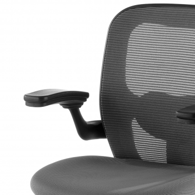 ergonomischer burostuhl grau burostuhl netzstoff bewegliche armlehnen lordosenstutze 5