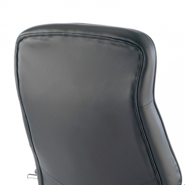 chefsessel schwarz glencoe kunstleder gepolsterte armlehnen 8