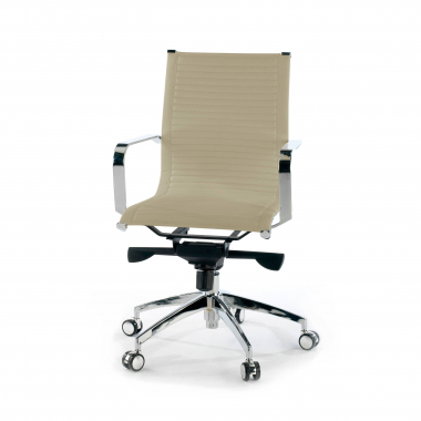 chefsessel beige verchromte struktur kunstleder kunstleder feste armlehnen 8