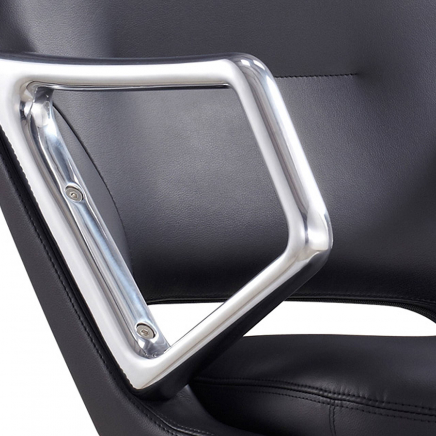 Design Sessel Dortmund, Relax-Mechanismus, Aluminium chrom