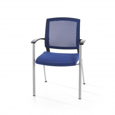 besucherstuhl blau adam netzstoff feste armlehnen 8