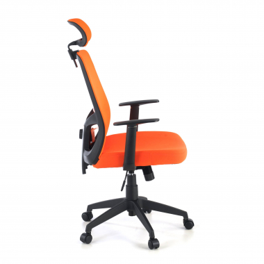 burostuhl orange argos netzstoff feste armlehnen kopfstutze 3
