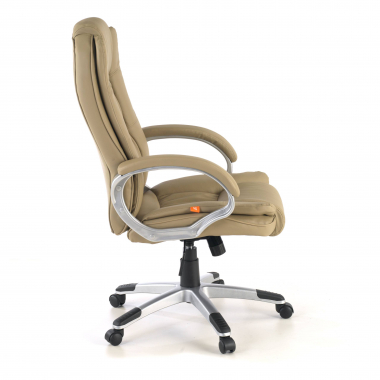 chefsessel beige baviera kunstleder gepolsterte armlehnen 7