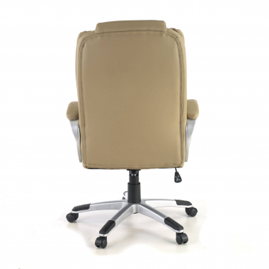 chefsessel beige baviera kunstleder gepolsterte armlehnen 9