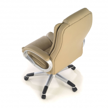 chefsessel beige baviera kunstleder gepolsterte armlehnen 6