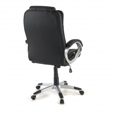 chefsessel schwarz baviera kunstleder gepolsterte armlehnen 8