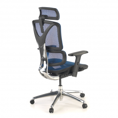 ergonomischer burostuhl blau focus netzstoff 3d verstellbare armlehnen lordosenstutze 7