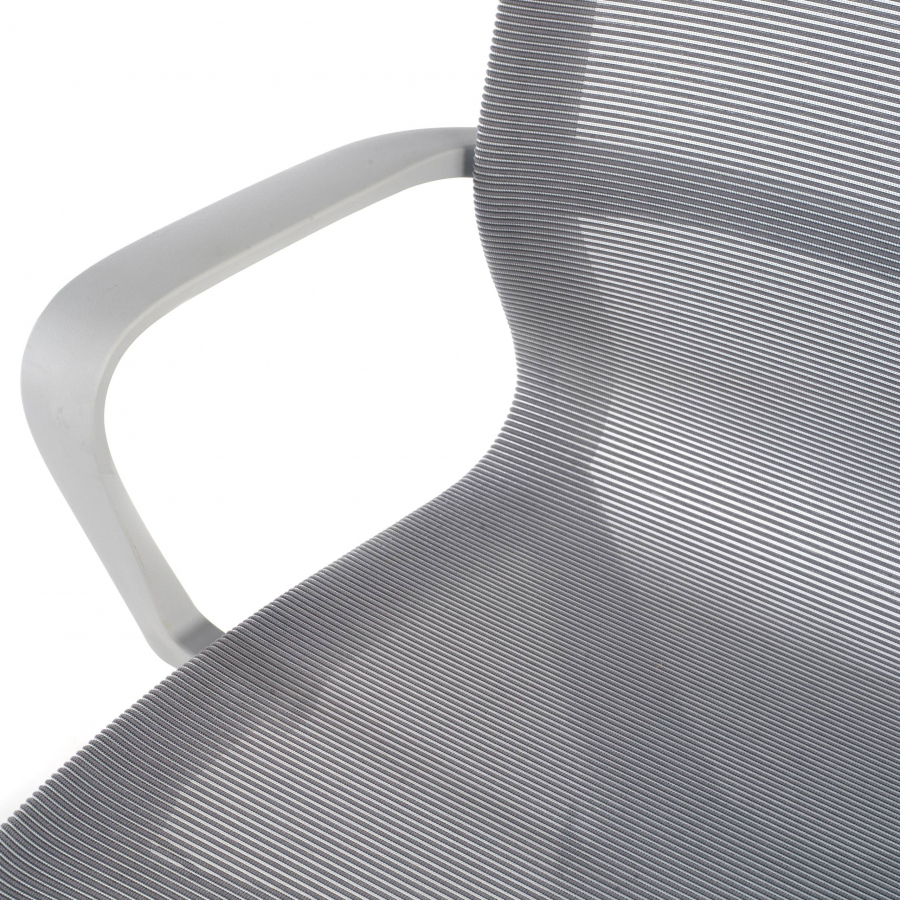 Design Bürostuhl Fox white, neigbare Rückenlehne, Netzstoff