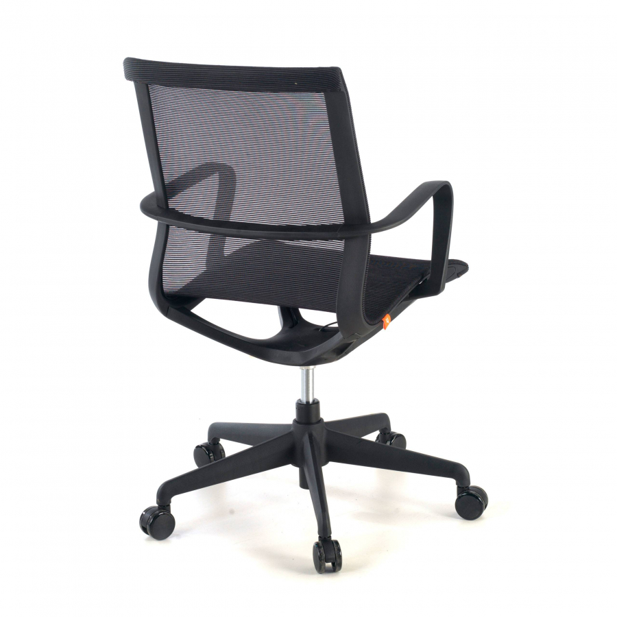Design Bürostuhl Fox black, neigbare Rückenlehne, Netzstoff