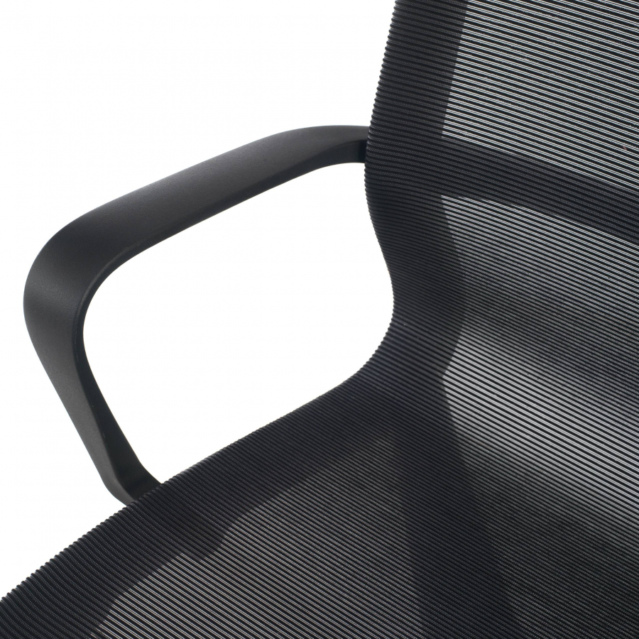 Design Bürostuhl Fox black, neigbare Rückenlehne, Netzstoff