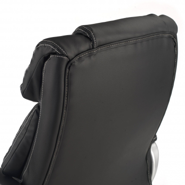 chefsessel schwarz alaska kunstleder gepolsterte armlehnen 6