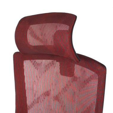 ergonomischer burostuhl rot winter netzstoff 3d verstellbare armlehnen doppelte lordosenstutze kopfstutze 8