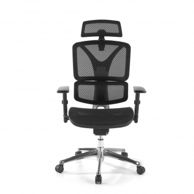 ergonomischer burostuhl schwarz focus netzstoff 3d verstellbare armlehnen lordosenstutze 5