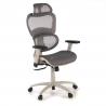 Ergonomischer Bürostuhl Ergocity white, Lendenkissen, 3D-Armlehnen