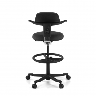 ergonomischer hocker schwarz erghos stoff ohne armlehnen 8