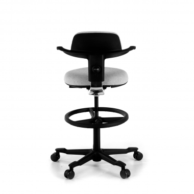 ergonomischer hocker grau erghos stoff ohne armlehnen 7