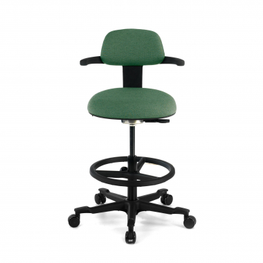 ergonomischer hocker grun erghos stoff ohne armlehnen 3