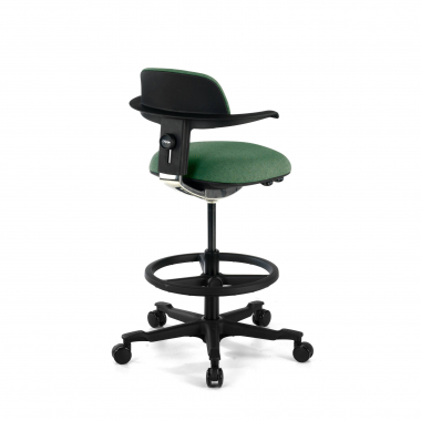 ergonomischer hocker grun erghos stoff ohne armlehnen 6
