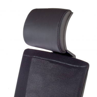 burostuhl schwarz schwarzes gestell netzstoff 1d verstellbare armlehnen lordosenstutze kopfstutze 8
