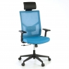 Ergonomischer Bürostuhl Verdi, mit Kopfstütze und verstellbaren Armlehnen
