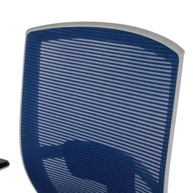ergonomischer burostuhl weiss blau weisse struktur netzstoff 1d verstellbare armlehnen lordosenstutze 5