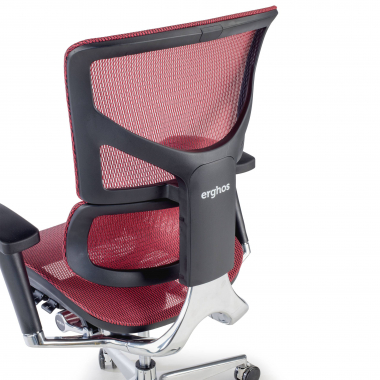 ergonomischer burostuhl rot next2 ohne kopfstutze netzstoff 4d verstellbare armlehnen doppelte lordosenstutze 5
