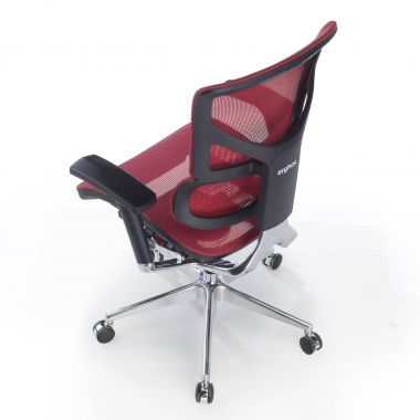 ergonomischer burostuhl rot next2 ohne kopfstutze netzstoff 4d verstellbare armlehnen doppelte lordosenstutze 8