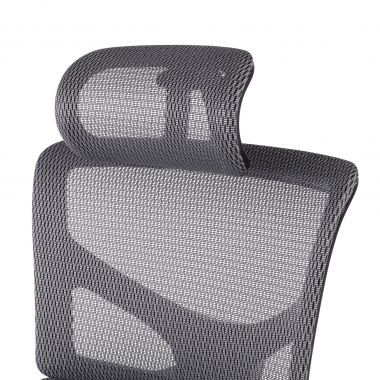 ergonomischer burostuhl grau next1 mit kopfstutze netzstoff 4d verstellbare armlehnen lordosenstutze kopfstutze 6