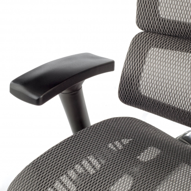 ergonomischer burostuhl grau next2 mit kopfstutze netzstoff 4d verstellbare armlehnen lordosenstutze kopfstutze 6