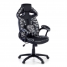 Gaming Stuhl Warrior, unglaubliche Lendenwirbelstütze, Tarnmuster / Camouflage-Design