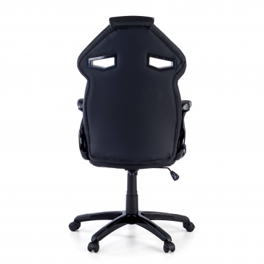 gaming stuhl grau tarnmuster kunstleder feste armlehnen 8
