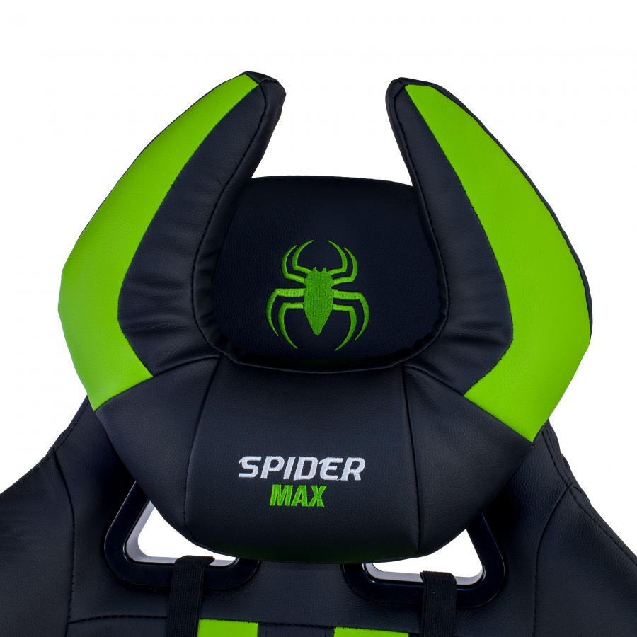Gamer Stuhl Spider, mit Nacken- und Lordosekissen