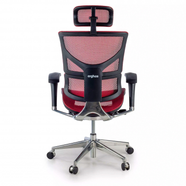 ergonomischer burostuhl rot next2 mit kopfstutze netzstoff 4d verstellbare armlehnen lordosenstutze kopfstutze 8