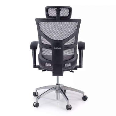 ergonomischer burostuhl grau next1 mit kopfstutze netzstoff 4d verstellbare armlehnen lordosenstutze kopfstutze 7